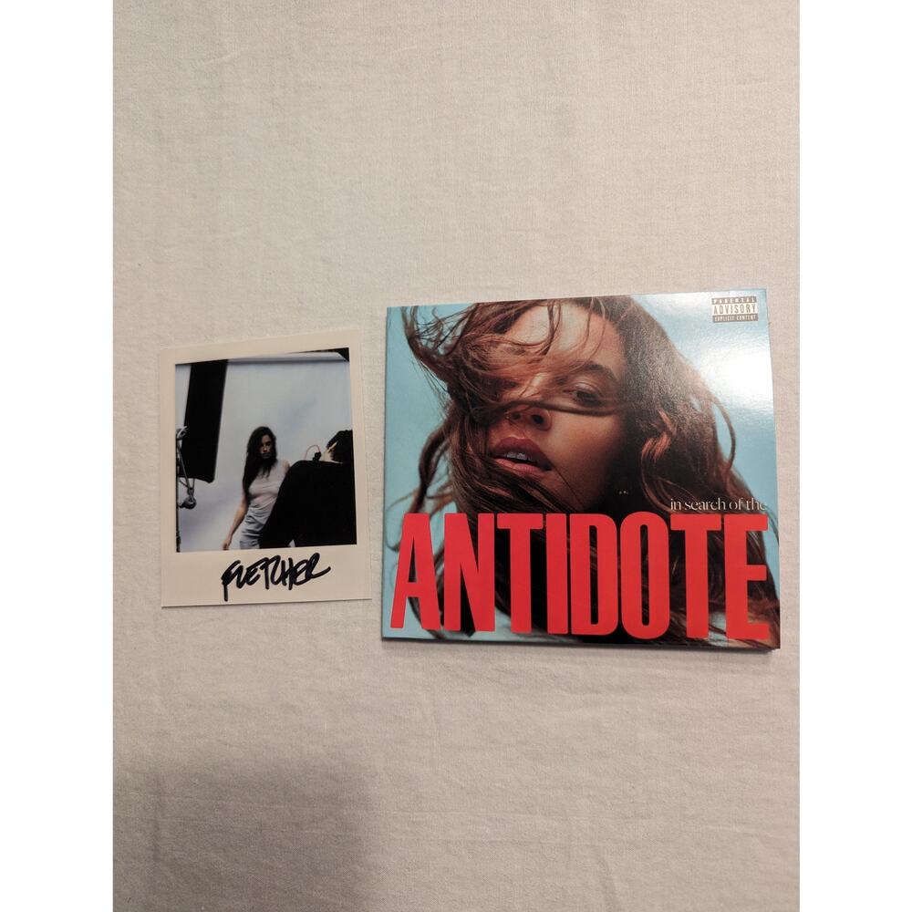 Fletcher Signed In Search Of The Antidote CD Autographed Polaroid Art Card